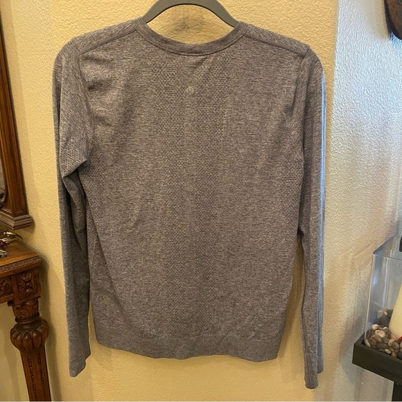 LULULEMON Women Gray Swiftly Tech Long Sleeve Athletic Shirt Size 6 - Picture 4 of 5
